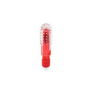 Travel Blaster Textured Bullet Vibe in Red