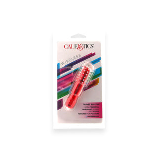 Travel Blaster Textured Bullet Vibe in Red