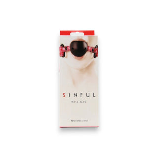 NS Novelties Sinful Ball Gag - Pink