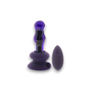 Pipedream Icicles No.83 Vibrating Glass Plug - Purple