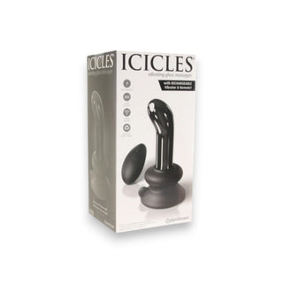 Pipedream Icicles No.84 Vibrating Glass Massager - Black