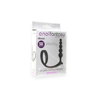 Anal Fantasy Ass-Gasm Beaded Cock Ring Plug