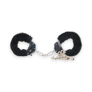 Blush Temptasia Beginner Fuzzy Cuffs - Black