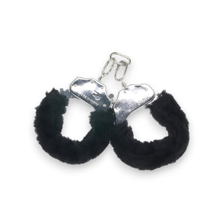 Blush Temptasia Beginner Fuzzy Cuffs - Black