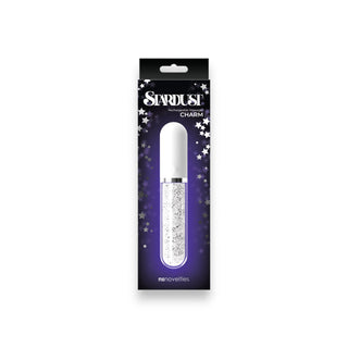 Cheeky Box canada - StarDust Charm Glass Rechargeable Vibrator in white