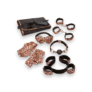 Unleashed Surrender Leopard Bondage Set - Calexotics