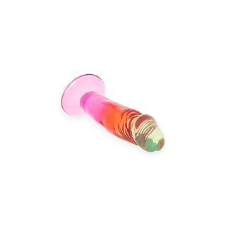 Rainbow Crystal Jellies Classic Dong - 6.5 Inch