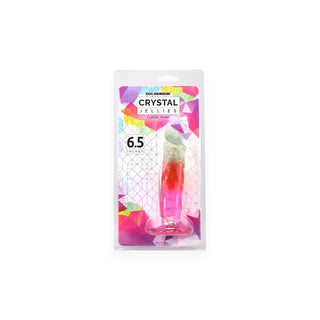 Rainbow Crystal Jellies Classic Dong - 6.5 Inch