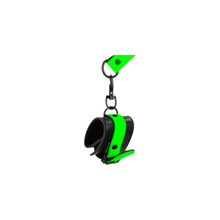 Ouch! Glow In The Dark Hand & Ankle Cuffs with Hogtie
