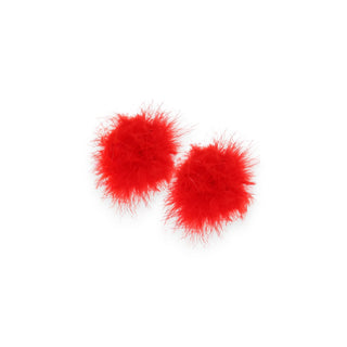 Nipple Couture Red Marabou Covers