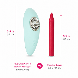 Pavé Grace Curved Intimate Massager by Jopen